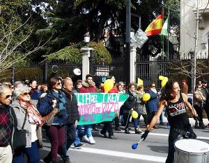 Una de las movilizaciones en la que participó el colectivo.