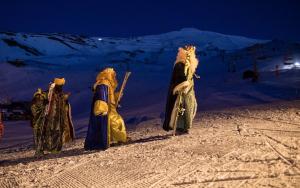 Los Reyes Magos, en Sierra Nevada.