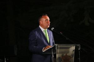 Francisco Rodríguez durante su intervención en el homenaje a Lorca.