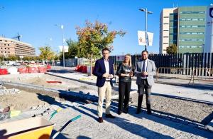Visita este lunes a las obras de la rotonda. 