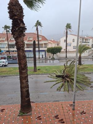 Efectos del temporal en Salobreña.
