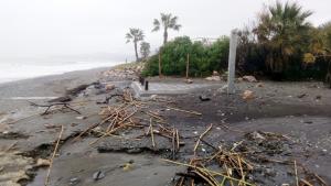 Destrozos en un chiringuito de Motril. 