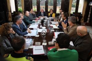 Imagen de la reunión de la Comisión Provincial de Tráfico.
