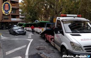 La avería en la Plaza de la Mariana ha obligado a cortar Ángel Ganivet.