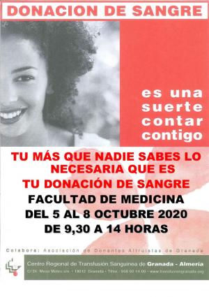 Cartel de la convocatoria en la Facultad de Medicina.