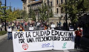 Manifestación de estudiantes, en una imagen de archivo.