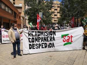 Una de las protestas en apoyo de Vanesa Sánchez Martín.