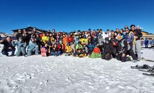 Vecinos de Monachil, en Sierra Nevada.