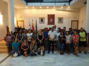 El primer grupo de voluntarios de Protección Animal de España.