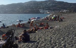 Playa de Salobreña este miércoles.