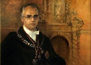 Retrato como rector de José Vida Soria. 