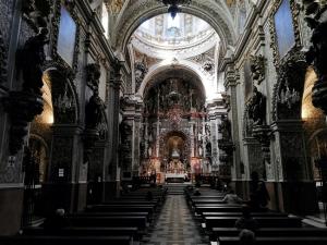 Basílica de las Angustias la pasada semana, con la reapertura de los templos al culto.