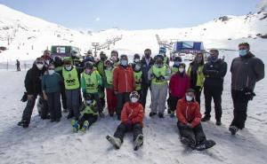 Personas con discapacidad, en Sierra Nevada. 