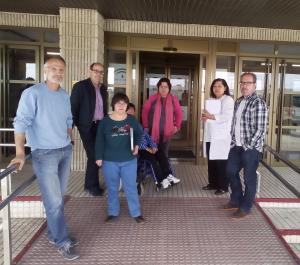 Visita de asociaciones de pacientes al hospital de Baza.