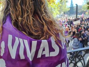 Imagen de la última manifestación del 25N en Granada.
