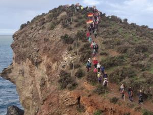 Imagen de la marcha este lunes. 