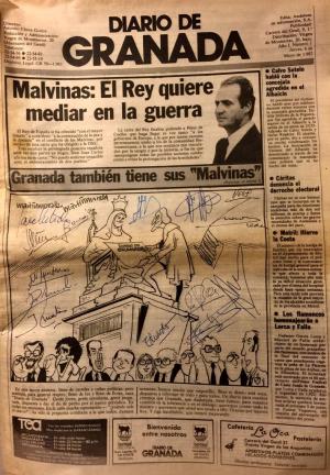 Primer número de Diario de Granada.