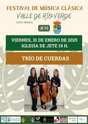 Cartel del concierto programado en Jete.