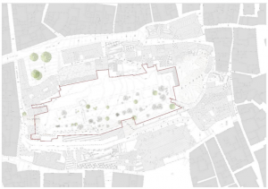 Plano que delimita la zona de actuación. 