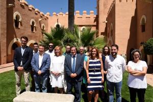 Visita de las autoridades al Castillo de Láchar.