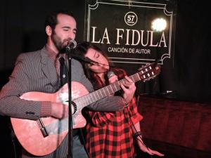 Pedro Chillón con Patricia Lázaro.