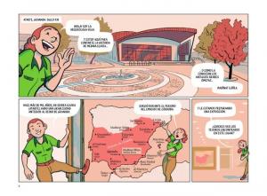 Uno de los pasajes del cómic "Madinat Ilbira: el candil mágico".