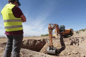 Imagen de la excavación en el Peñón del Colorado.