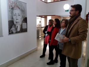 Inauguración de la exposición sobre Julia Uceda.