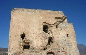 Castillo de Castell de Ferro, en estado ruinoso. 