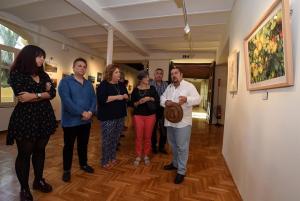 Inauguración de la muestra, en el Palacio de Niñas Nobles.