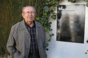 Rafael Guillén, en una imagen del homenaje que le tributó la Diputación.