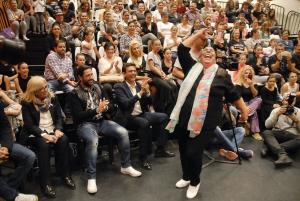 Uno de los momentos vividos durante la inauguración del curso académico de la Escuela Municipal de Flamenco.