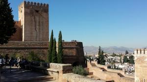 El recinto de la Alhambra, este martes.