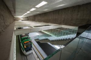 Extraordinaria imagen del interior de la Estación de Metro de Alcázar de Genil.