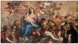'La Virgen con santos', de Bocanegra.