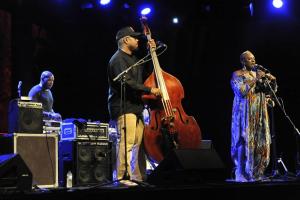 El grupo Situation, del bajista Christian McBride, anoche en El Majuelo.