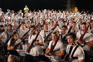 Concierto del récord Guinnes celebrado anoche en Granada.