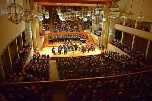 Imagen de un concierto de la OCG en el Auditorio Falla.