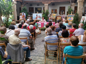 Inauguración de la exposición en la Corrala de Santiago.