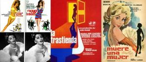 Algunos carteles y escenas de películas censuras, con La Trastienda, que ofreció el primer desnudo integral, por la Cantudo.