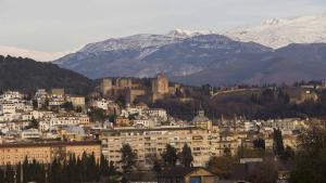 Vista de la Alhambra desde el Camino de Ronda.