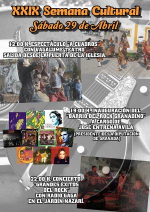 Cartel de la Semana Cultural de Vélez Benaudalla.
