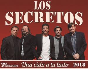 Cartel de la gira de Los Secretos por sus 40 años de trayectoria. 