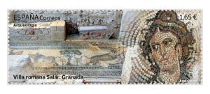 Sello dedicado a la Villa Romana de Salar.