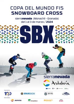 Cartel oficial de la doble Copa de Mundo de SBX, del 1 al 3 de marzo
