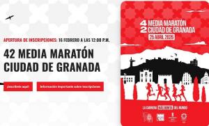 Página web principal de la Media Maratón de Granada.