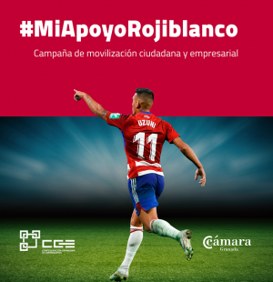 Cartel del concurso y campaña de apoyo al Granada CF