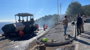 Visita a las obras del vial. 