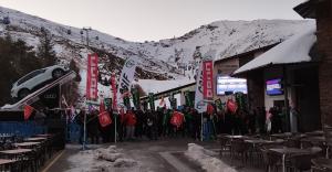 Concentración de trabajadores de remontes en Pradollano.