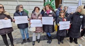 Concentración este viernes en la puerta del Ayuntamiento. 